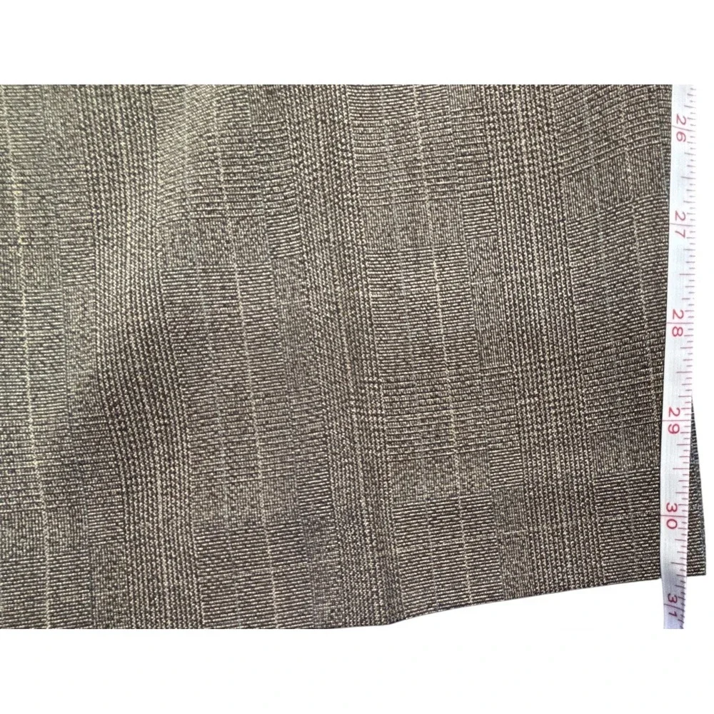 Vtg Donnkenny Woman Size 22W Choco Turq Plaid Striped Dress Slacks Elastic NWT - Picture 7 of 9